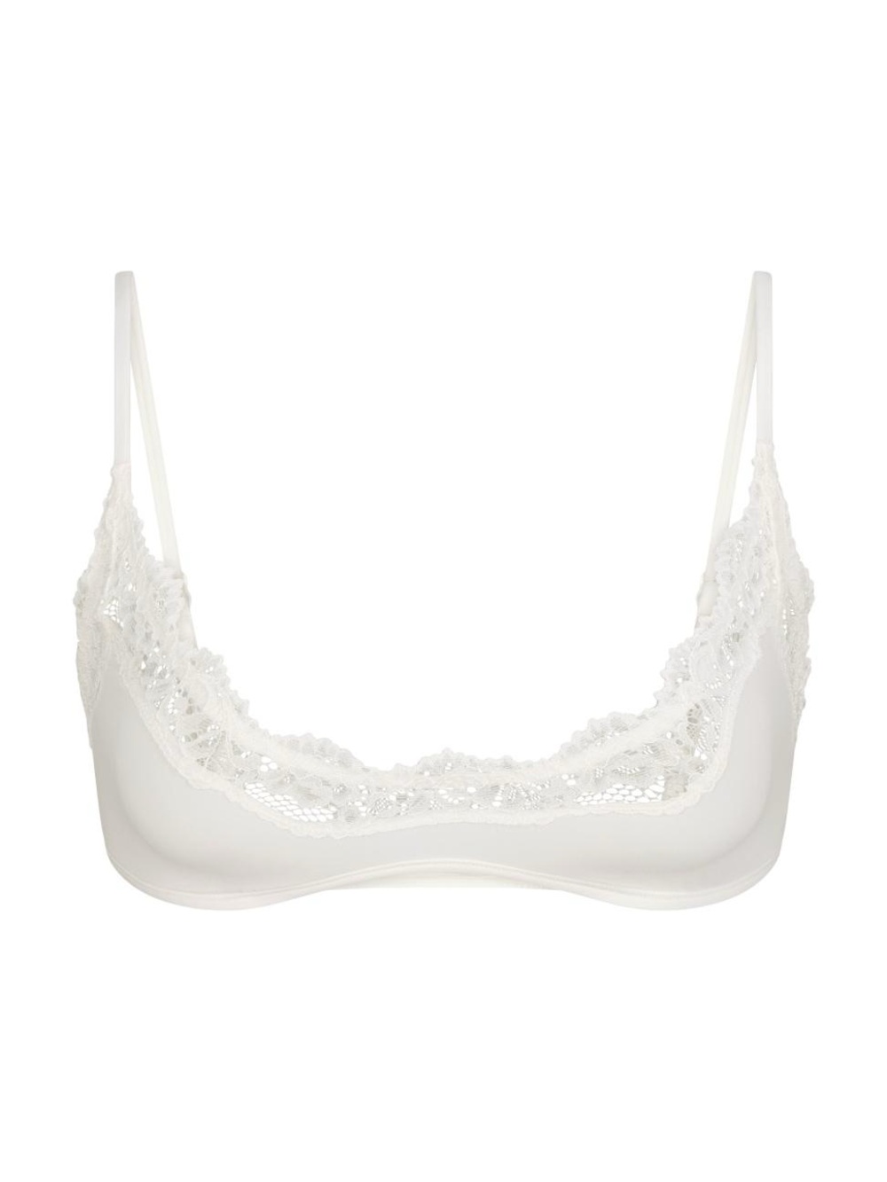 Fits Everybody Lace-Trimmed Stretch Scoop Bralette